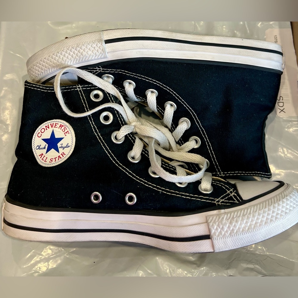Converse Black and White High-Tops